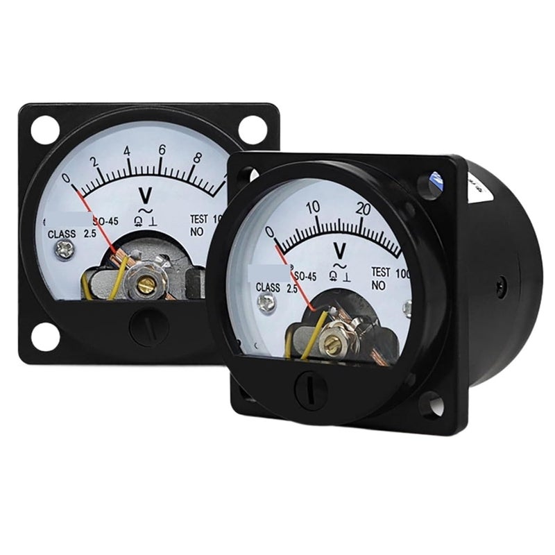 SO 45 AC Analog Voltmeter Panel Meter Pointer Voltage 100V - Image 1
